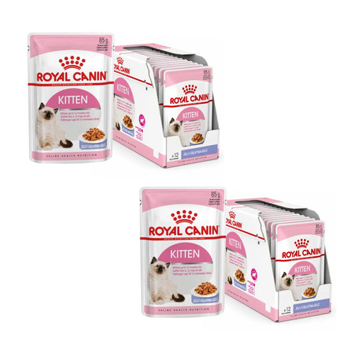 Royal Canin Kitten Nassfutter in Gelee, Doppelpack 2 x 12 x 85 g, für Katzenwelpen