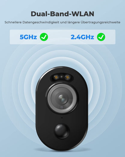 Reolink Argus 3 Pro 2K Überwachungskamera Aussen mit Solarpanel