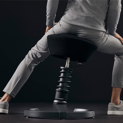 aeris Swopper – Ergonomischer Hocker – Bürohocker höhenverstellbar – Vielseitiger Schreibtischstuhl für einen gesunden Rücken – Bürostuhl mit Rollen, Feder Standard