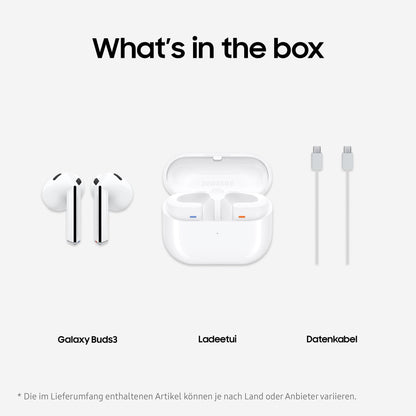 Samsung Galaxy Buds3 Bluetooth In-Ear-Kopfhörer mit ANC, Weiss
