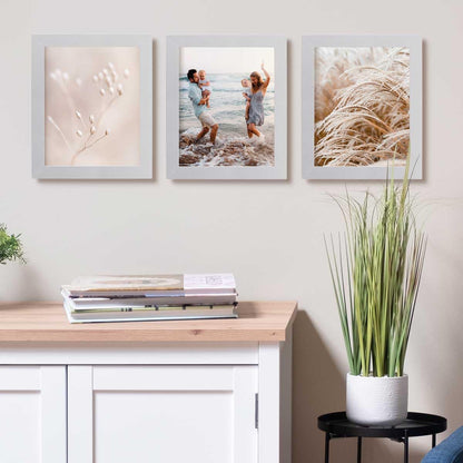 PHOTOLINI Bilderrahmen 20x25 cm Silber MDF-Holz - 10er Set