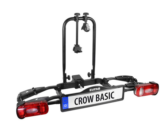 EUFAB 11569 CROW BASIC Anhängerkupplung Fahrradträger E-Bike Schwarz