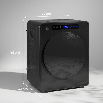 HOMCOM Mini Ablufttrockner Wäschetrockner 4 kg - Schwarz