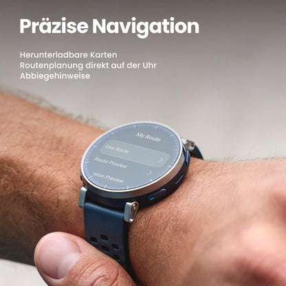 Amazfit Active 3 Premium 45mm GPS Lauf-Smartwatch mit AMOLED-Display