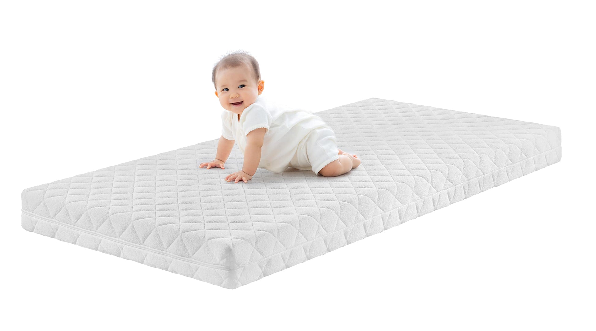 Traumnacht BT Kiddy Kindermatratze Pure Komfortschaum 70 x 140 cm in Weiss mit abnehmbarem Bezug
