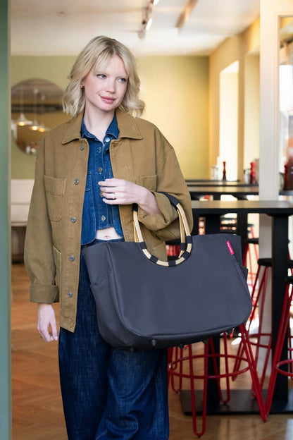 reisenthel loopshopper L midnight gold – Shopper aus recyceltem PET