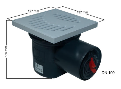 ACO JUNIOR Kellerablauf mit Rückstauverschluss DN 100