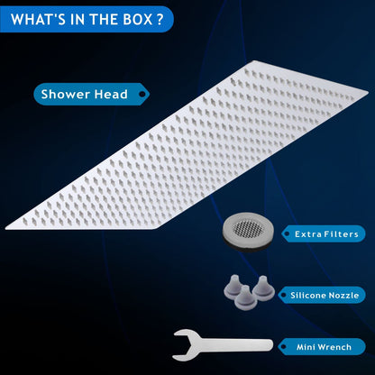 Voolan Regenbrause Quadrat 40.5cm Edelstahl Chrom