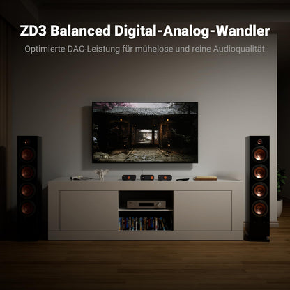 Fosi Audio ZD3 DAC Preamp für Heim-Stereo – vollsymmetrisch
