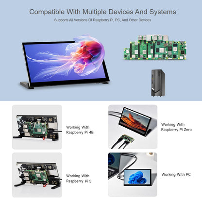 LUCKFOX Raspberry Pi 5 Touchscreen Display 7 Zoll 1024x600 IPS
