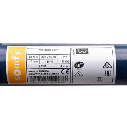 Somfy HiPro LT50 Meteor 20/17 Rollladenmotor Rohrmotor