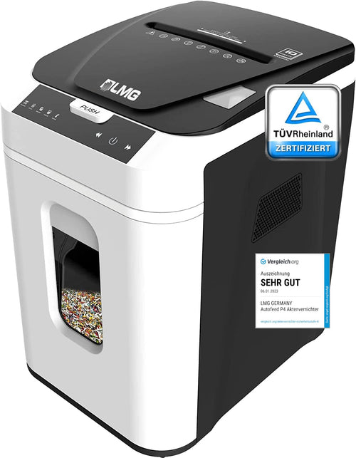 Profi Autofeed P4 Aktenvernichter – 180 Blatt automatisch Kreuzschnitt DSGVO