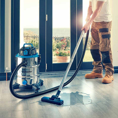 Vacmaster VQ1530SFDC Nass-Trockensauger 1500W 30L Edelstahl