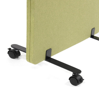 hjh OFFICE FLEXMIUT Akustik Trennwand mobil 2er Set Grün 177x60cm