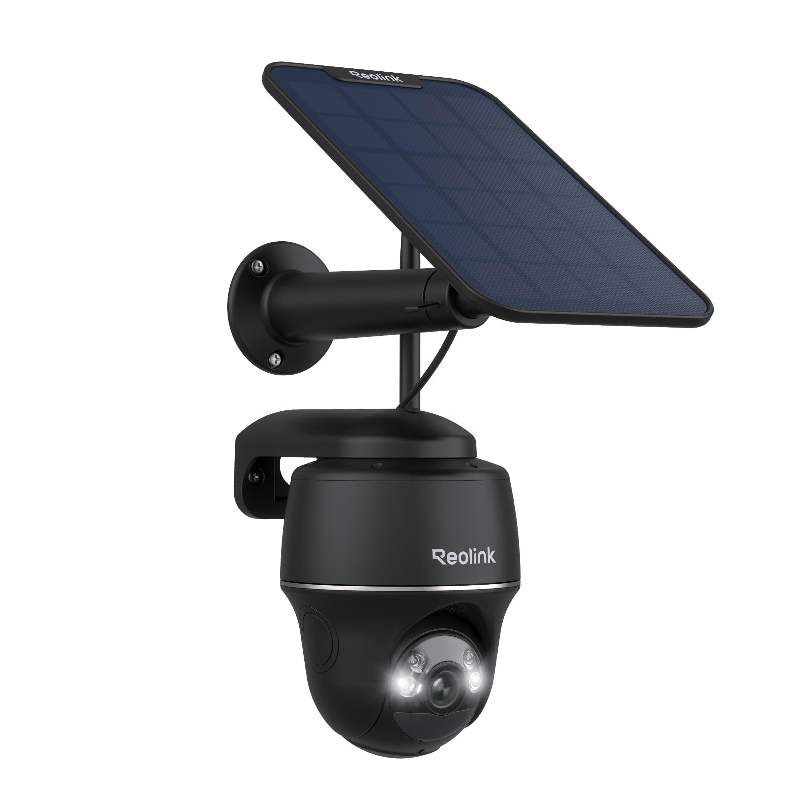 Reolink Argus PT 5MP Solar Überwachungskamera mit Solarpanel, schwarz, schwenkbare WLAN-Kamera für den Aussenbereich