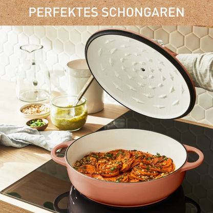 Tefal LOV Servierpfanne Gusseisen 28 cm Terracotta Induktion