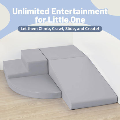 Softbausteine Kletter-Set – 4-teilig mit verlängerter Rampe