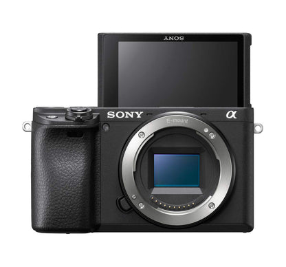 Sony Alpha 6400 mit 16-50mm Objektiv, spiegellose APS-C Systemkamera
