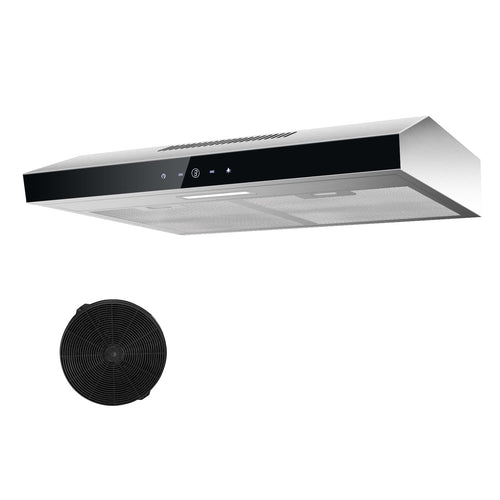 TopStrong Dunstabzugshaube Unterbau 60cm Edelstahl Umluft/Abluft. Rechteckig, Edelstahl. Beseitigt Kochdünste per Umluft/Abluft.