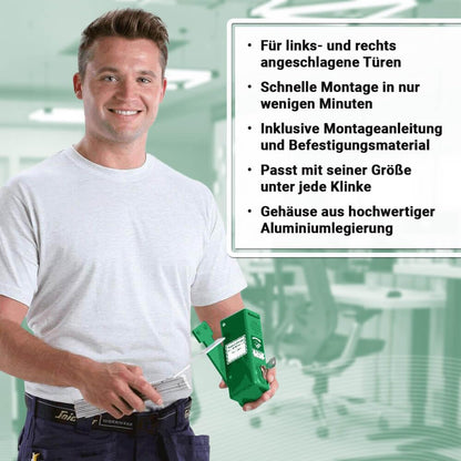 TMS PRO SHOP Türwächter ABUS Zylinderschloss verschiedenschliessend grün