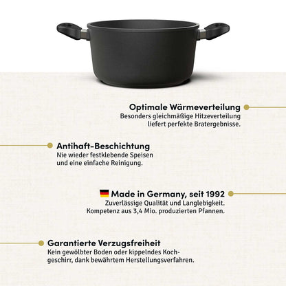 Hoffmann Induktions Schmortopf Aluguss beschichtet 28cm 8L