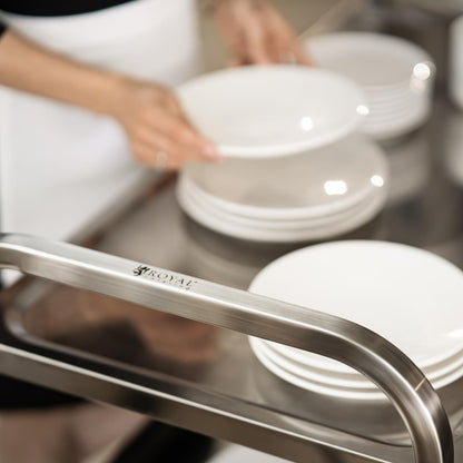 Royal Catering RCSW 3A Servierwagen 3 Etagen Edelstahl