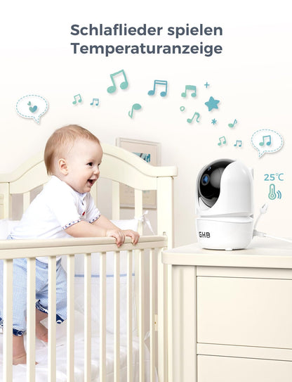 GHB Überwachungskamera für 5 Zoll Babyphone - Modell 2023