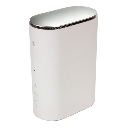 ZTE 5G CPE MC888 WLAN Router WiFi 6 für Zuhause - Unlocked. Weißer, rechteckiger 5G CPE Router für Heim-WLAN.