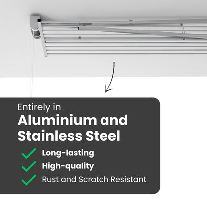 Foxydry Mini Deckenwäscheständer – Vertikal, 152 cm