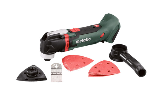Metabo Akku-Multitool MT 18 LTX 613021890 – ohne Akku, grün-schwarz. Oszillierendes Gerät zum Sägen, Schleifen, Schaben.