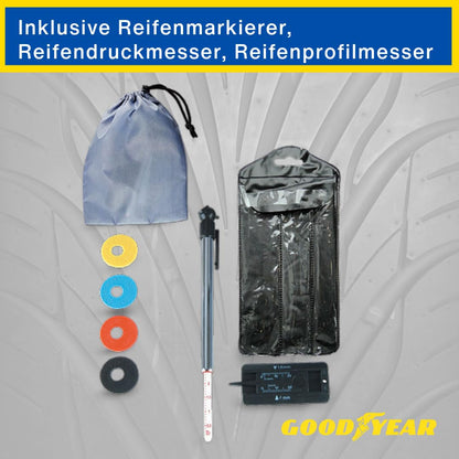 Goodyear Felgenbaumwagen für 4 Reifen – Schwarz Schutzhülle