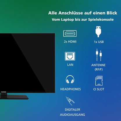 TELEFUNKEN XF40VP750M Smart TV - 40 Zoll Full HD Schwarz