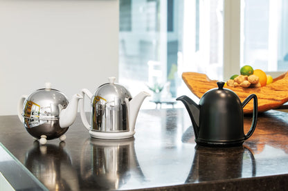 Bredemeijer Cosy Teekanne 0.9L Weiss – Mit Edelstahl Isoliert