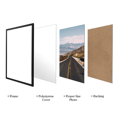 Giftgarden Bilderrahmen A1 Aluminium schwarz 59,4x84 cm für Poster