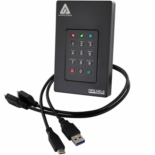 Apricorn Aegis Fortress L3 Festplatte AFL3-5TB, Schwarz