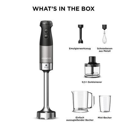 Kenwood Triblade XL Pro HBM80.322BK Stabmixer 1200W Set