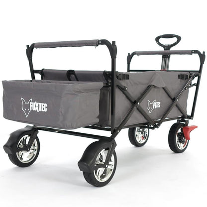 Fuxtec Bollerwagen FX-CT500 faltbar Grau mit Dach