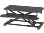 BONTEC Steh-Sitz Schreibtisch MD04 höhenverstellbar 80x40 cm schwarz, zweistufiger Aufsatz mit Tastaturablage