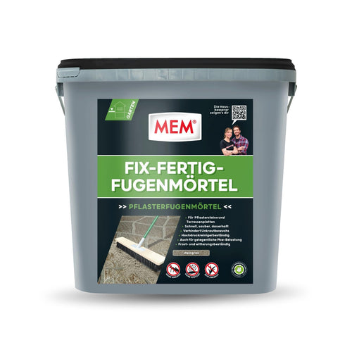 MEM Fix-Fertig Fugenmörtel basalt 12,5 kg witterungsbeständig, gebrauchsfertig, zum Verfugen von Pflasterfugen