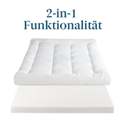 Zinus Matratzen Topper Memory-Schaum - 140x200 cm 10 cm mittel