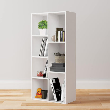 Amazon Basics Bücherregal mit 7 Fächern, weiss, 50 x 24 x 106 cm