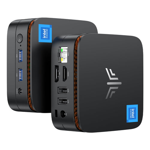 NiPoGi Essenx E1 Mini PC W-11 PRO Ιntel Alder Lake N95(Max. 3.4GHz) 16GB RAM 256GB M.2 SSD,Desktop PC Mini Computer 4K@60HZ UHD Dual Display HDMI+DP 1.4/Dual Bande WiFi/BT4.2/RJ45/VESA