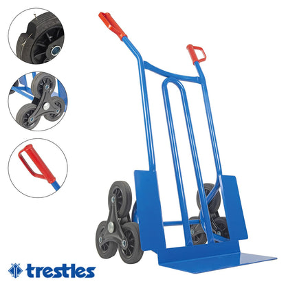 Trestles Profi S01HS Treppensackkarre - blau 250kg