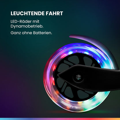 Fun Pro ONE Premium Kinderroller – Faltbar, LED Räder