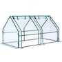Ohuhu Foliengewächshaus GGH-11 mit PVC-Folie, 180x90x90 cm, transparente Abdeckung und Metallrahmen