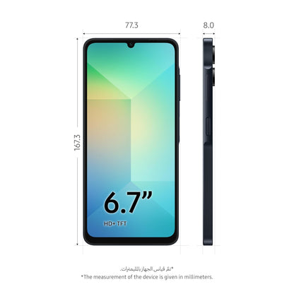 Samsung Galaxy A06 Smartphone 128 GB, 6.7 Zoll, Schwarz
