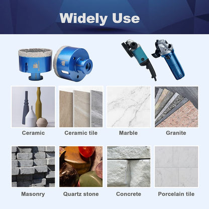 Diamantbohrer Set Fliesen Granit Marmor – 20/35/50/68mm Trockenbohren