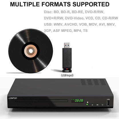 Universal HD Blu-ray Player Kompakt – Region B/2 HDMI