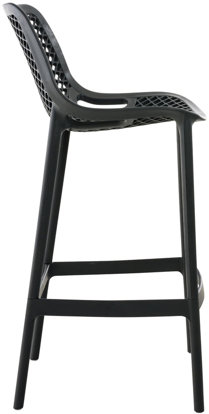 CLP Barhocker Air aus Kunststoff, Schwarz, 75cm Sitzhöhe