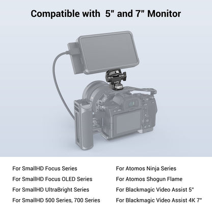 SMALLRIG 2903B Kamera-Monitorhalterung, 3/8" ARRI, schwenkbar